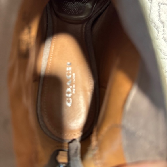 Coach Suede Peep Toe Bootie/Shoe - Picture 2 of 7
